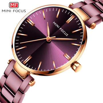 MINIFOCUS Women Watches Simple Ladies Steel Watch